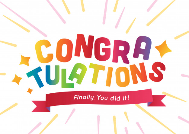 626x442 Rainbow Letting Congratulations Background Vector Vector Premium