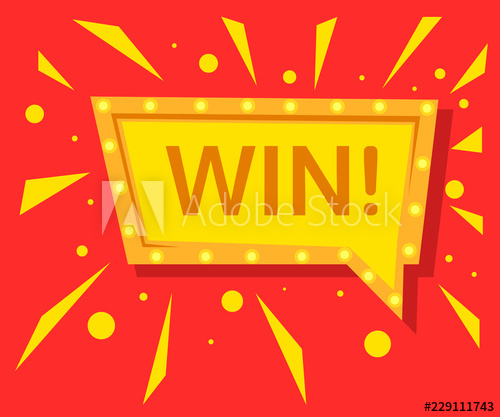 500x417 Winner Sign Congratulations Win Banner Flat Vector Winner