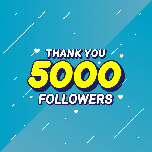 626x626 Thank You Followers Congratulation Banner Vector Premium