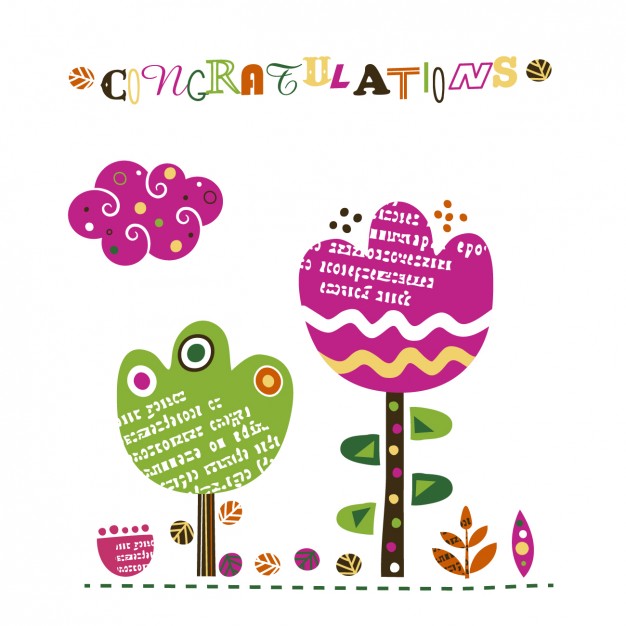 626x626 Congratulations Card Vector Free Download