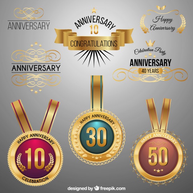 626x626 Anniversary Congratulations Vector Free Download