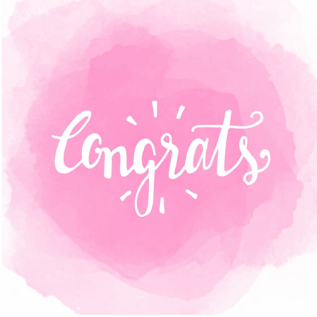 626x626 Watercolor Congratulations Design Vector Free Download