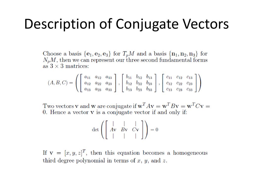 1024x768 Self Conjugate Vectors Of Immersed Manifolds
