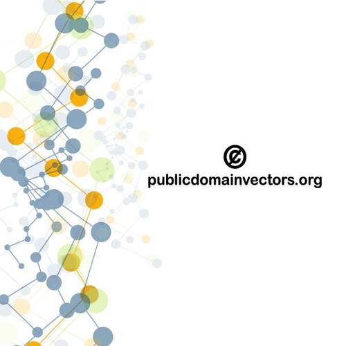 500x500 Colorful Connected Dots Vector Graphics