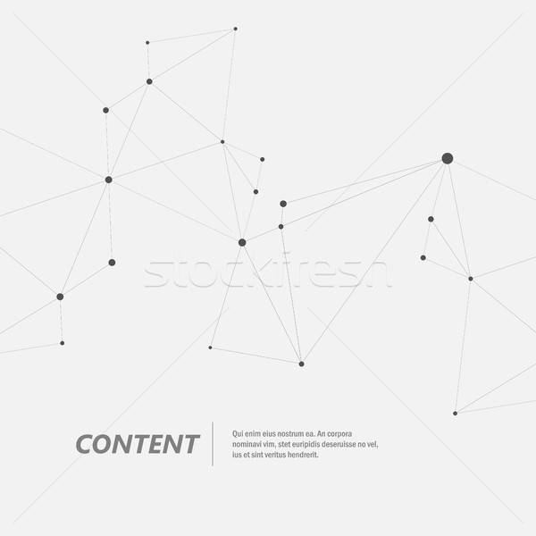 600x600 Technology Abstract Background With Connected Line And Dots