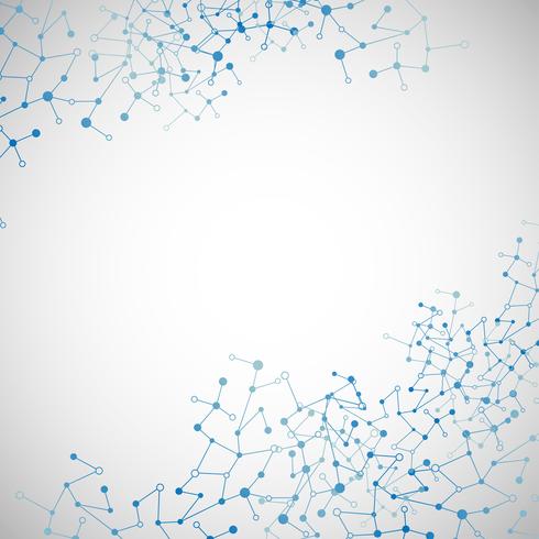 490x490 Abstract Polygonal Background With Connected Dots And Lines