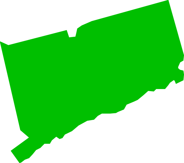 Green Connecticut State Clip Art 600x531 Green Connecticut State Clip Art