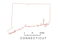Preview Of Connecticut State Free Vector Map 255x180 Preview Of Connecticut State Free Vector Map