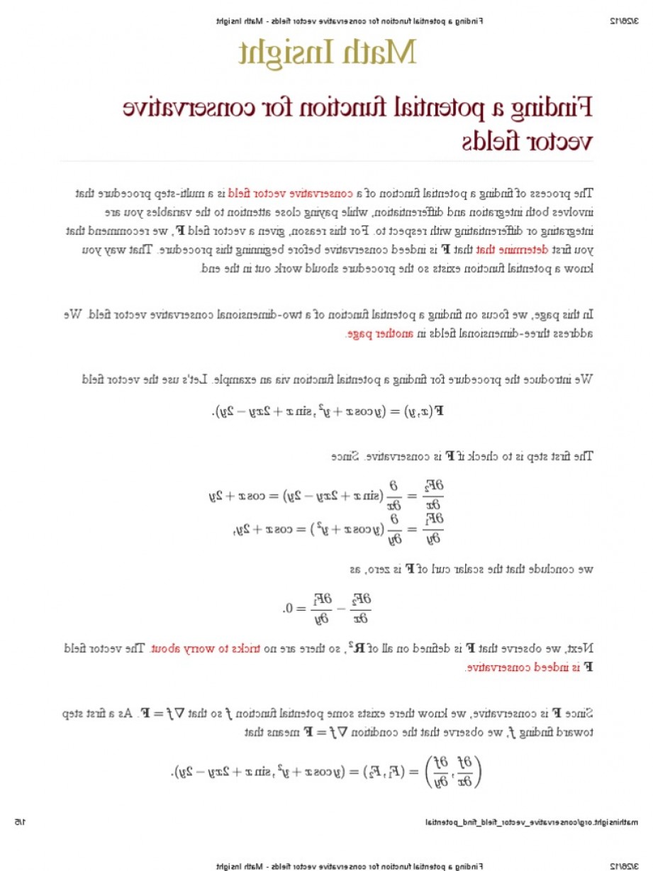 921x1228 Finding A Potential Function For Conservative Vector Fields Math