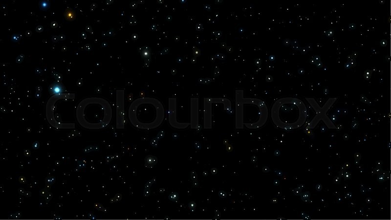 800x450 Black Night Sky With Bright Stars Stock Vector Colourbox