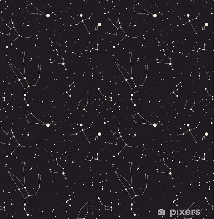 685x700 Star Constellation Vector Wall Mural