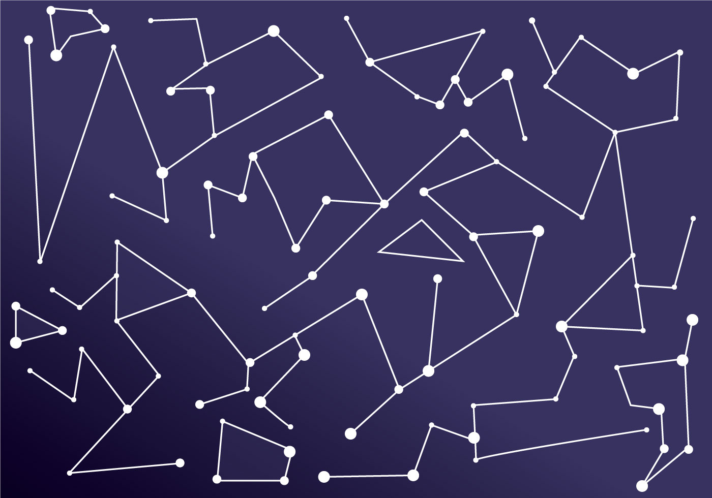 1400x980 Constellation Polygonal Background Vectors