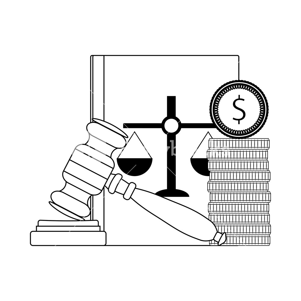 1000x1000 Corrupt Bribery In Judge Vector Line Money Bribe, Constitution