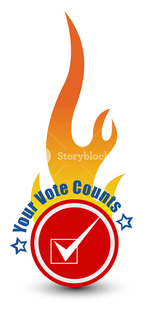 469x1000 Usa Constitution Your Vote Counts Election Day Vector Illustration