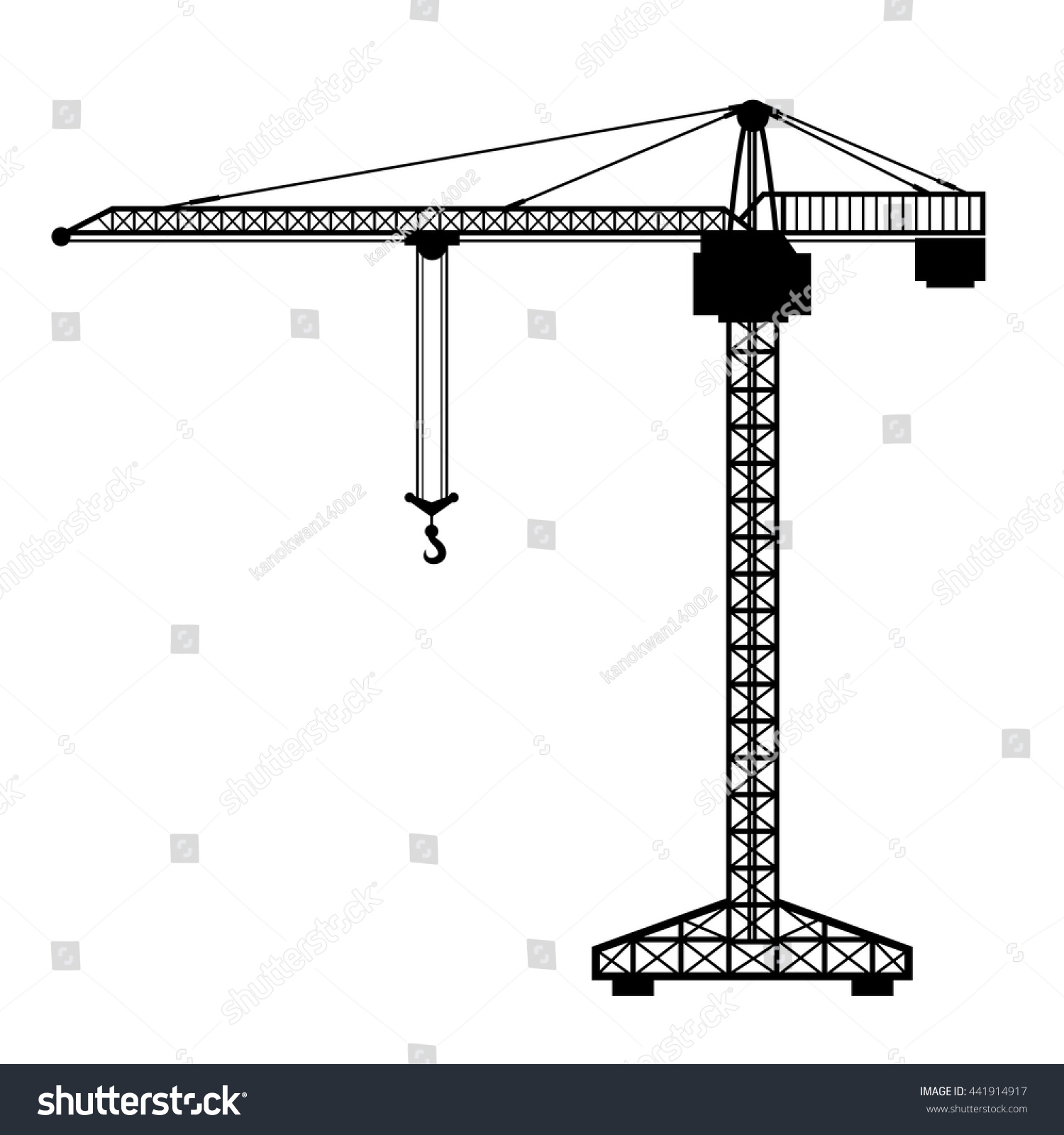 1500x1600 Huge Collection Of 'construction Crane Silhouette' Download More