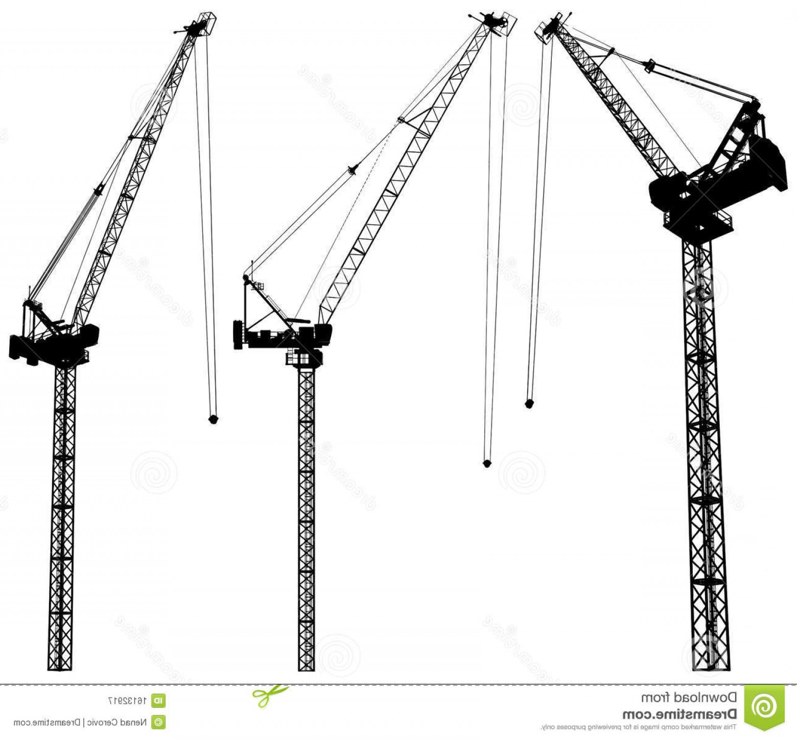 1560x1447 Royalty Free Stock Photography Elevating Construction Crane Vector