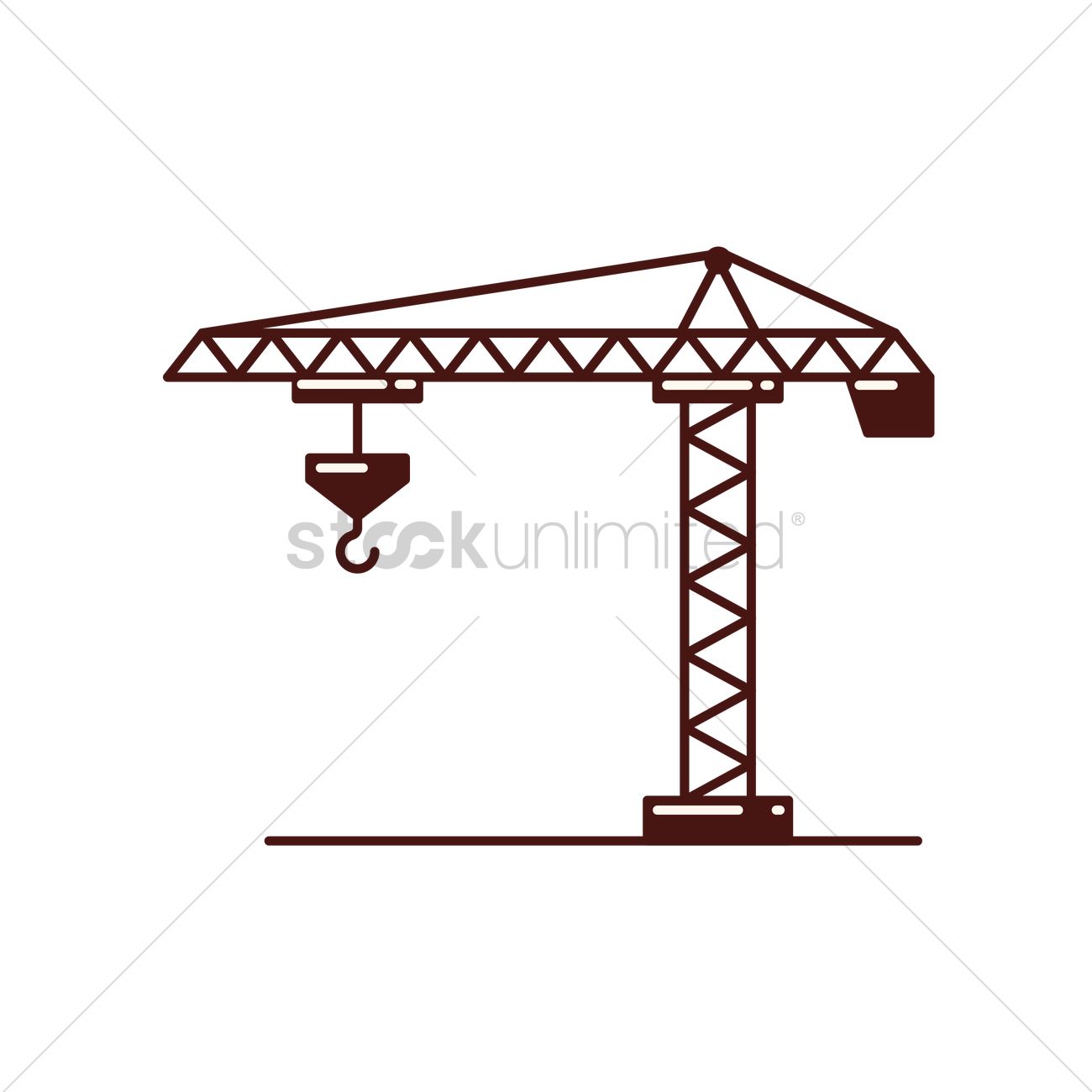 1300x1300 Construction Crane Vector Image