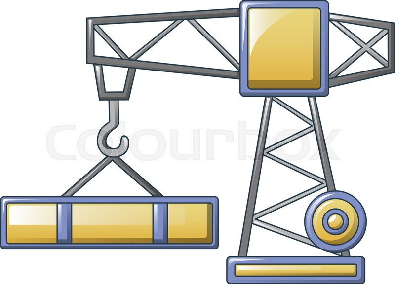 800x576 Construction Crane Icon Cartoon Of Stock Vector Colourbox