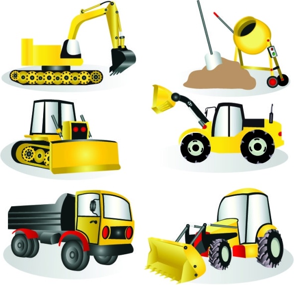 593x575 Construction Site Equipment Vector Free Vector In Encapsulated