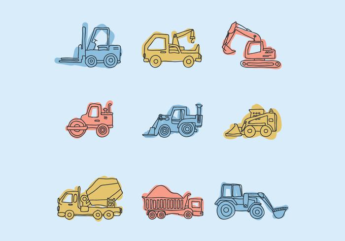700x490 Construction Equipment Doodles