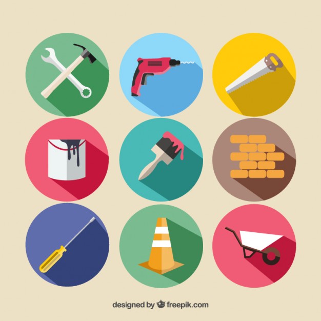 626x626 Construction Equipment Vector Premium Download