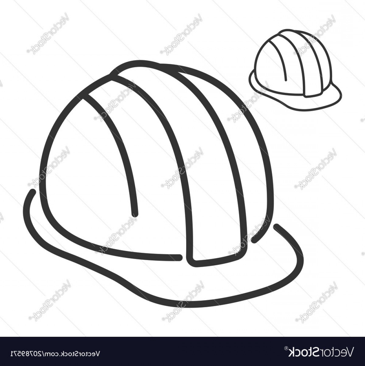 1200x1202 Construction Safety Helmet Line Style Icon Vector Hoodamathrun