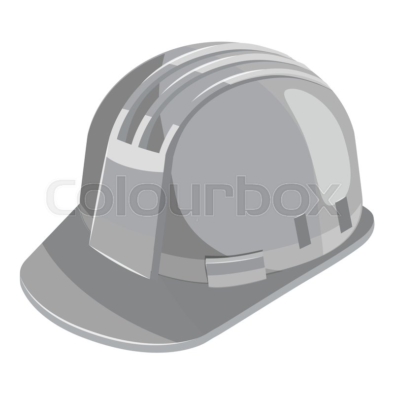 800x800 Construction Helmet Icon Gray Stock Vector Colourbox