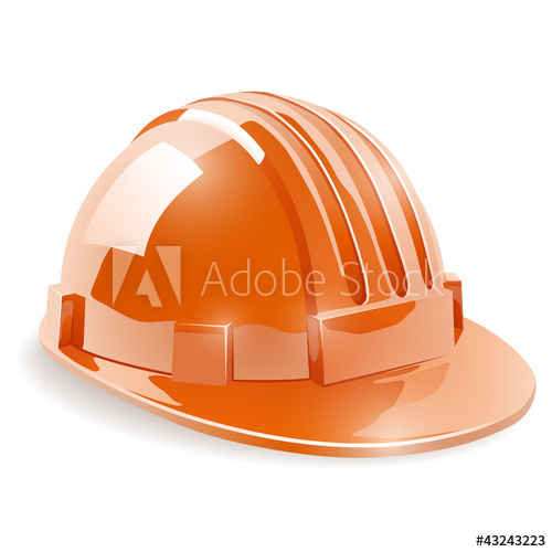 500x500 Construction Safety Helmet Vector Illustration