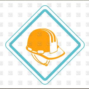 300x300 Concept Of Safety Work Construction Helmet Icon Hard Hat Vector