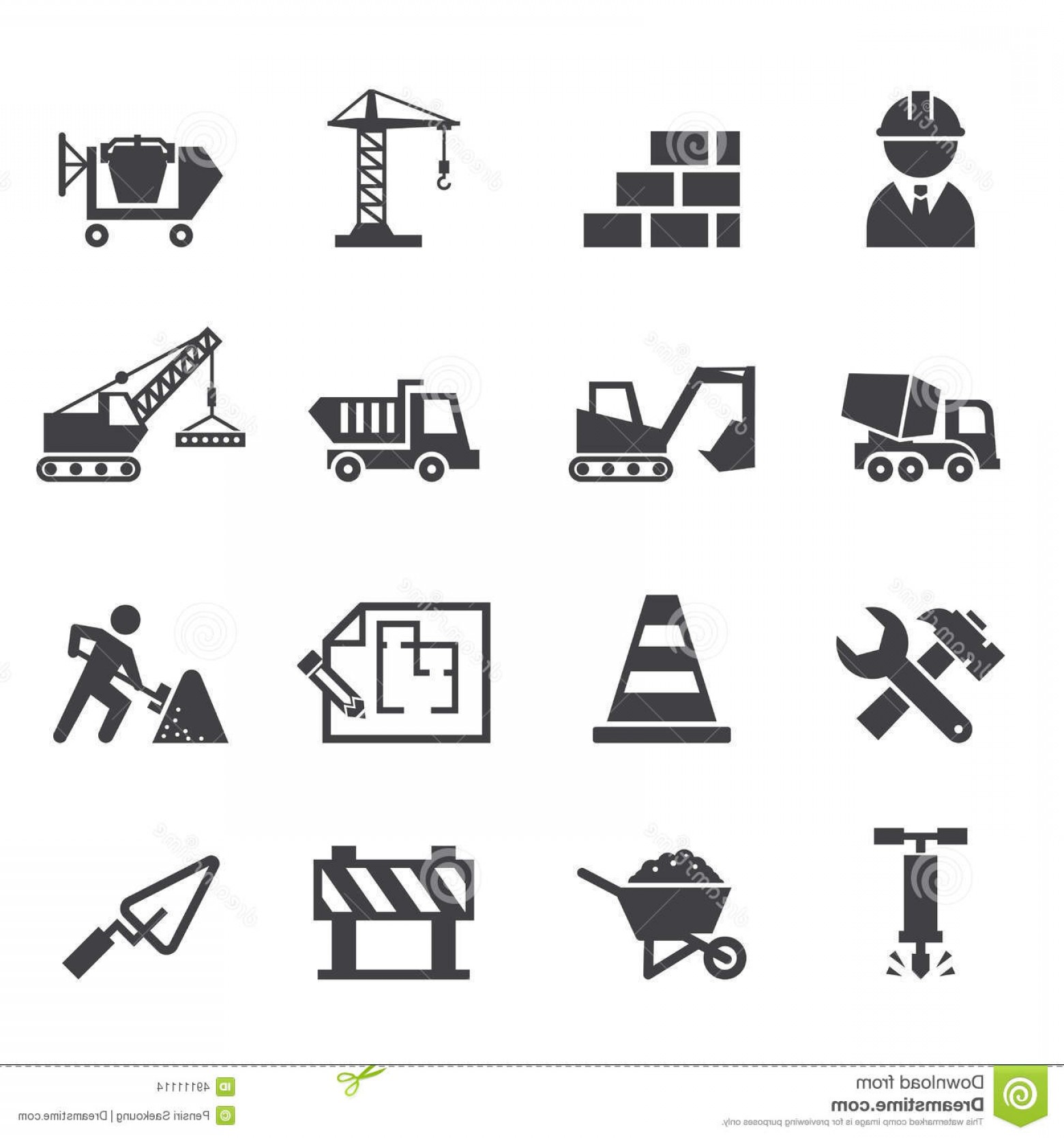 1560x1668 Stock Illustration Construction Icon Web Illustration Design