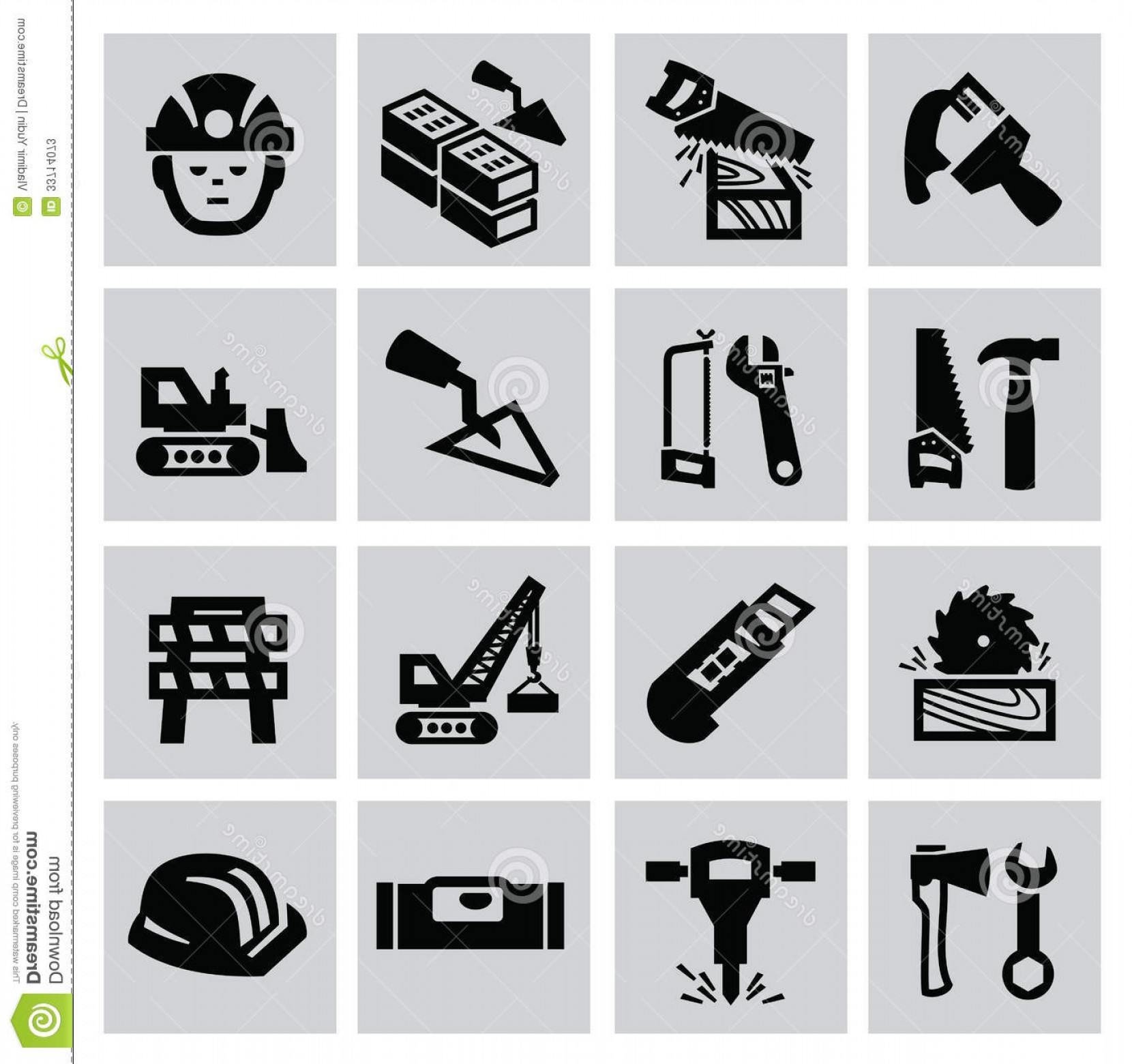 1660x1560 Stock Photos Construction Icons Vector Black Icon Set Gray Image