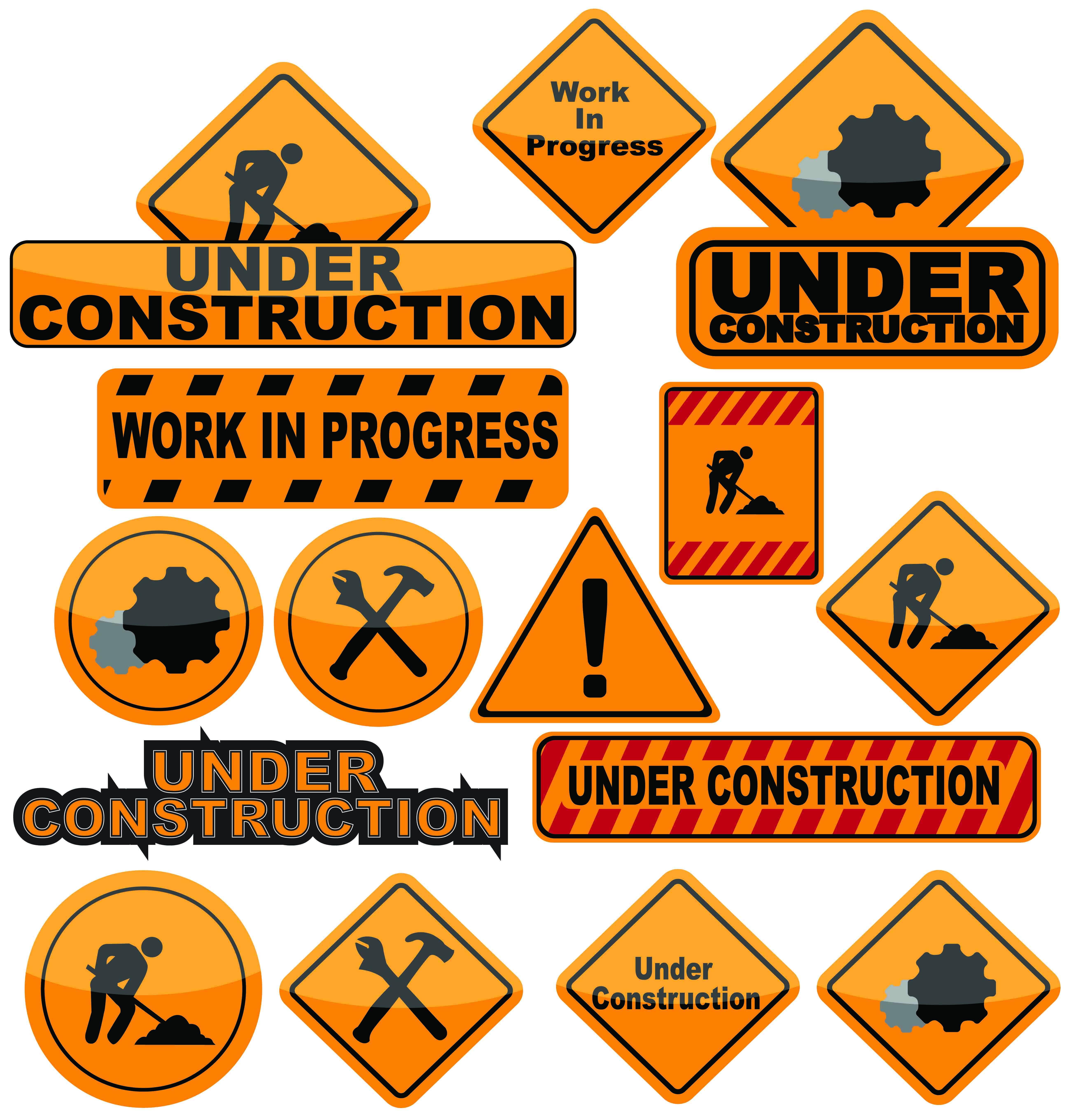 5197x5438 Building And Construction Icons Vector Free Vector