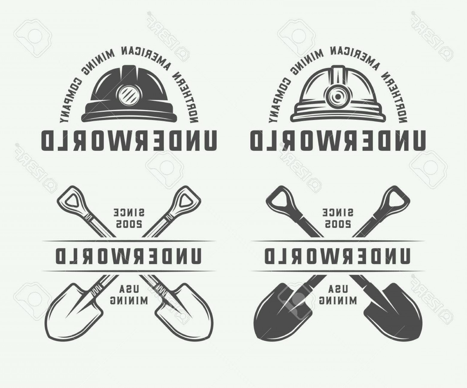 1560x1299 Photostock Vector Set Of Retro Mining Or Construction Logo Badges