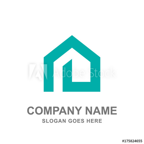 500x500 Simple Geometric House Real Estate Architecture Construction Logo