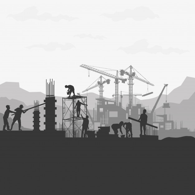 Construction Silhouette Vector at Vectorified.com | Collection of