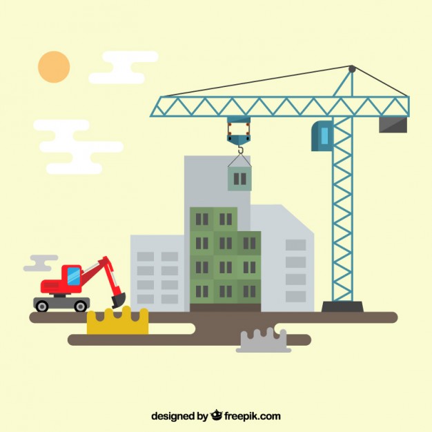 626x626 Construction Site Vector Premium Download
