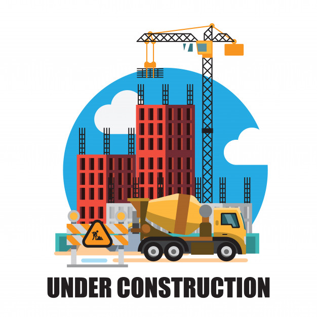 626x626 Building Under Construction Site Background Vector Premium Download