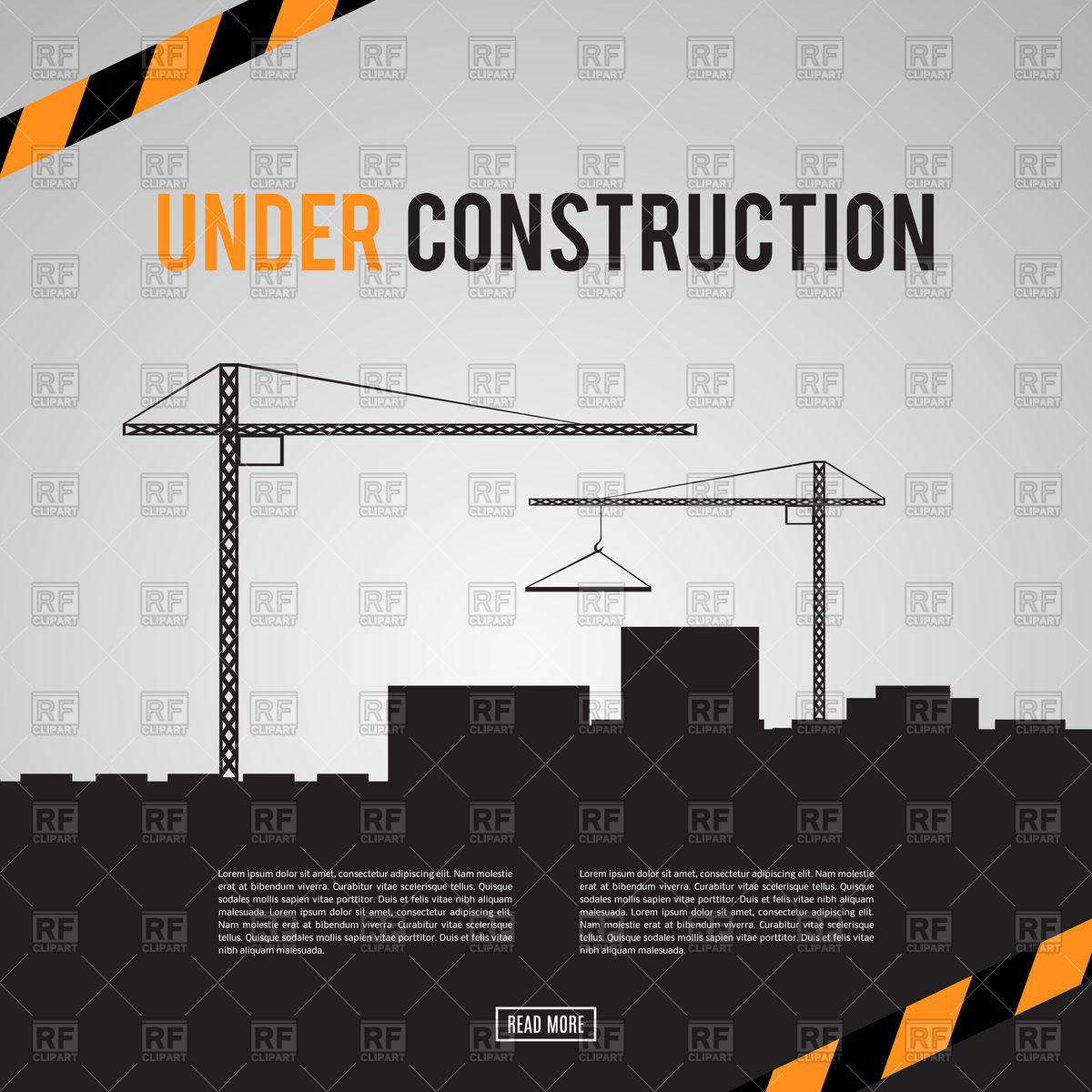1200x1200 Building Under Construction Site Background Vector Image