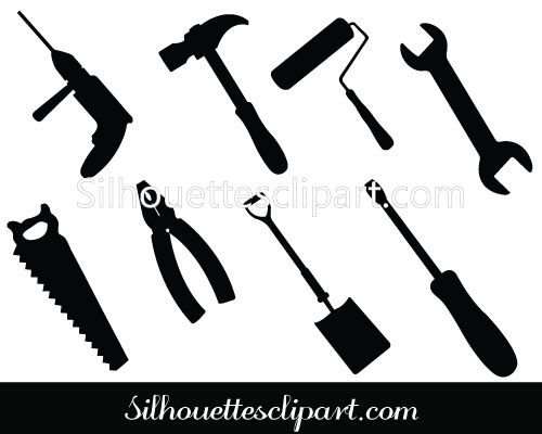 Construction Tools Silhouette Vector Graphics Pack Construction 500x400 Construction Tools Silhouette Vector Graphics Pack Construction