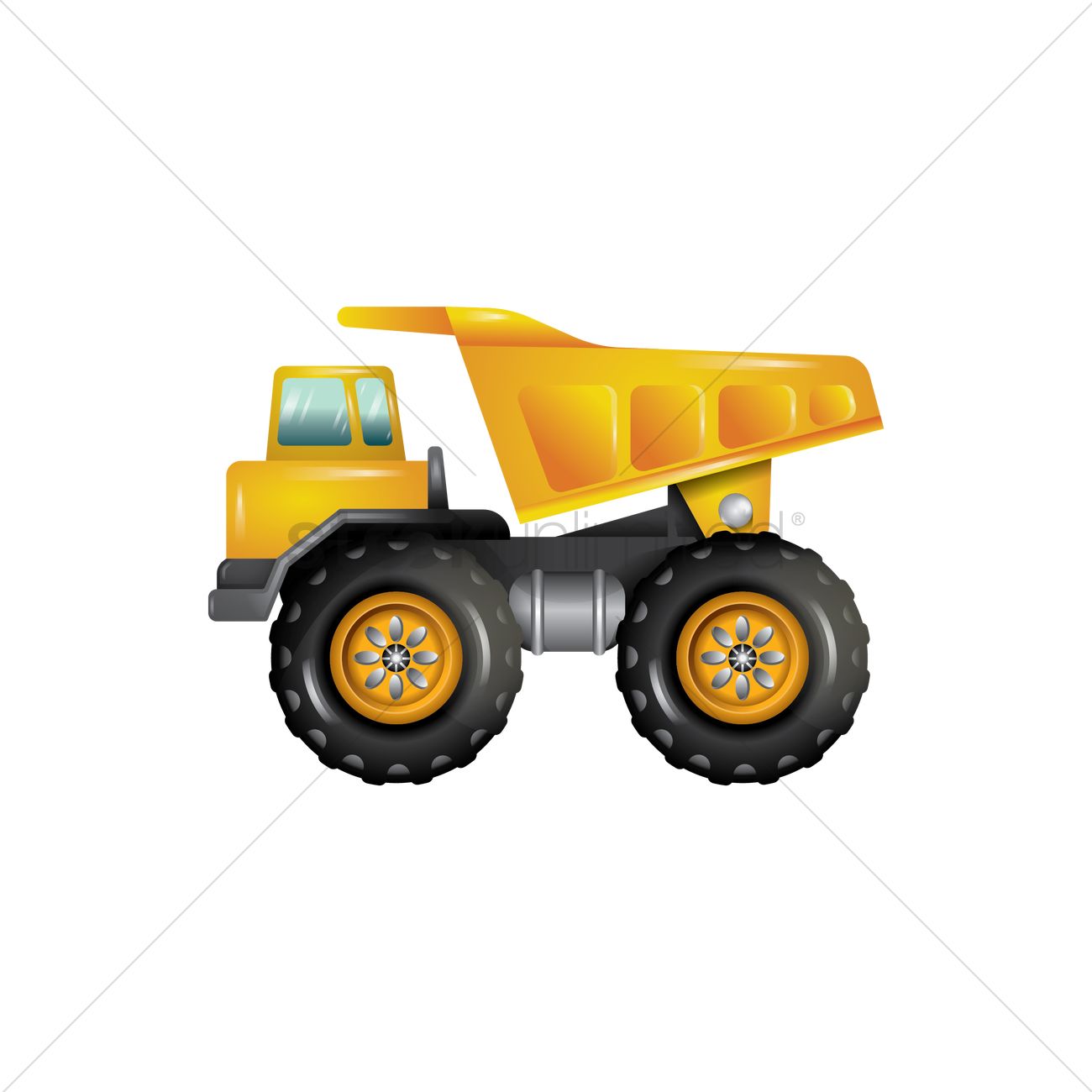 Dump Truck Vector Image 1300x1300 Dump Truck Vector Image