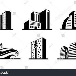 300x300 Construction Vector Flat Illustration Building Poster In Modern