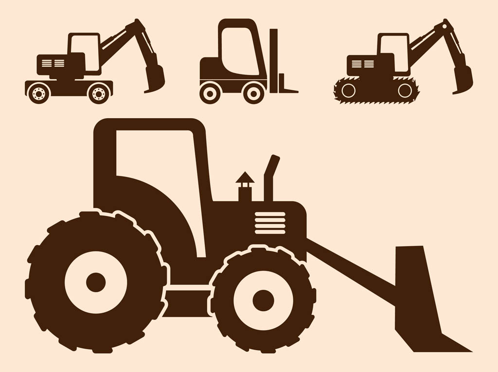 1024x765 Construction Vehicles Set Vector Art Graphics