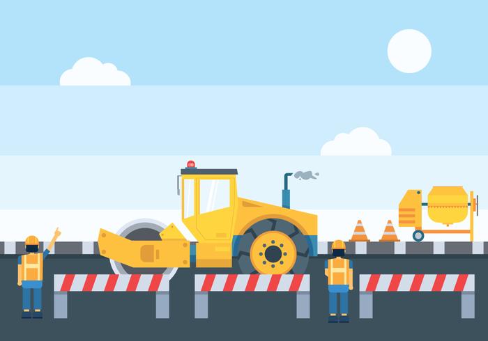 700x490 Road Construction Illustration