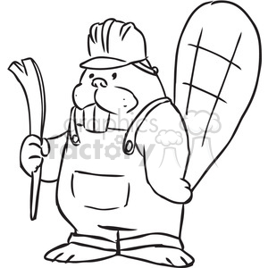 300x300 Beaver Construction Vector Rf Clip Art Images Clipart Royalty