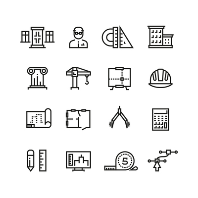 400x400 Page Building Architecture Construction On Curated Vector