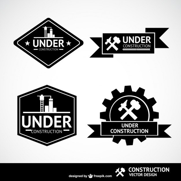 626x626 Under Construction Labels Free Vector