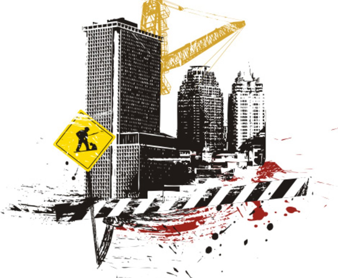 1136x936 Building Under Construction Vector Art Graphics