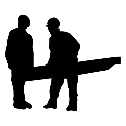 512x512 Construction Worker Handing Silhouette