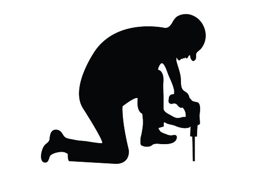 550x354 Construction Workers Silhouette Vector Building Silhouette