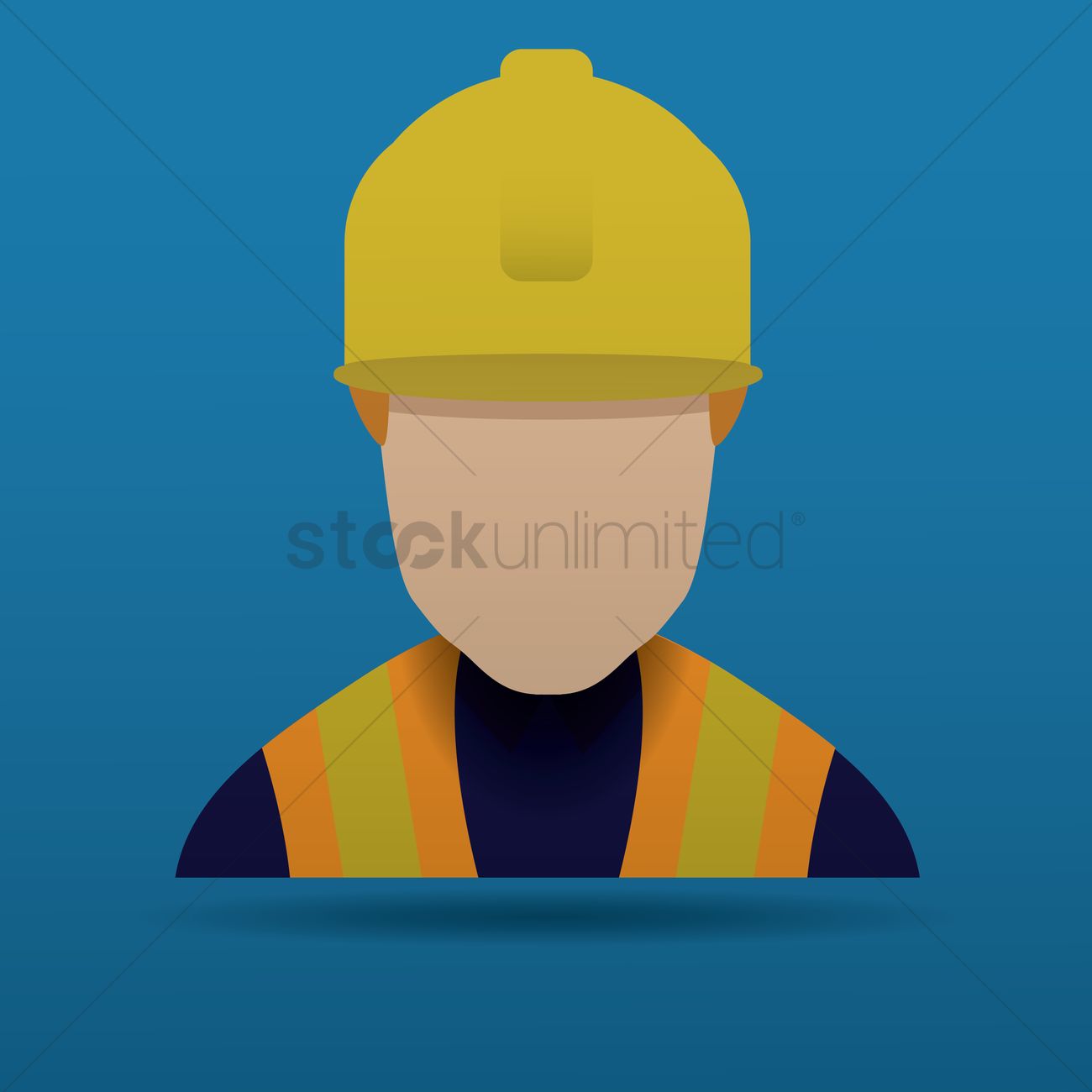 1300x1300 Construction Worker Vector Image